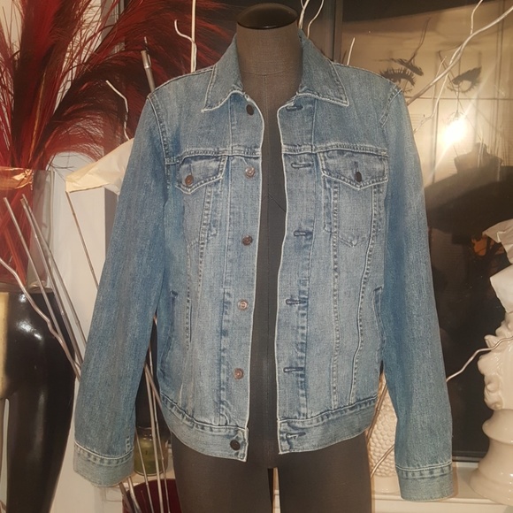 Gap Denim Jacket Blue Sz Small - Picture 2 of 8